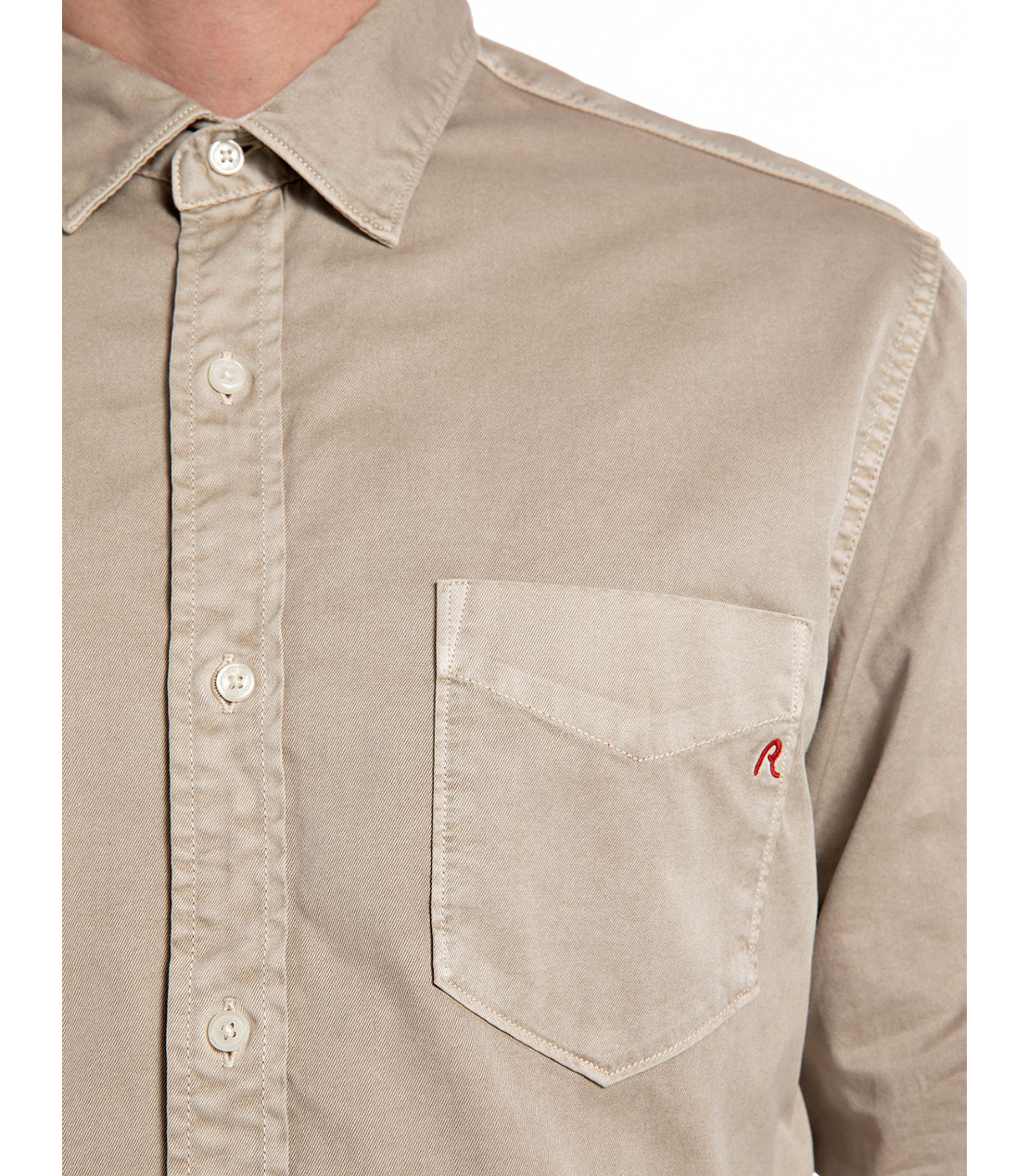 ライトコットンツイルシャツ 詳細画像 ベージュ 4